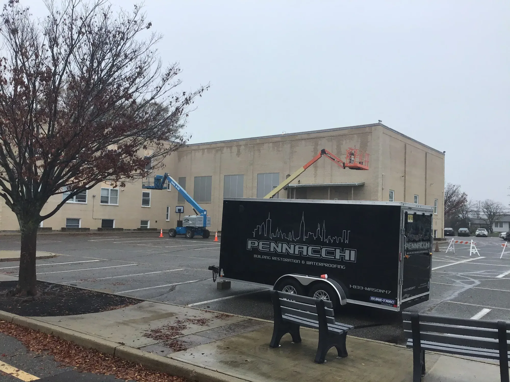 Commercial masonry and restoration project